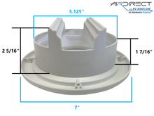 Load image into Gallery viewer, Air Direct Air Vent: Dimensional Drawing 
